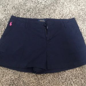 Girls Ralph Lauren navy shorts
